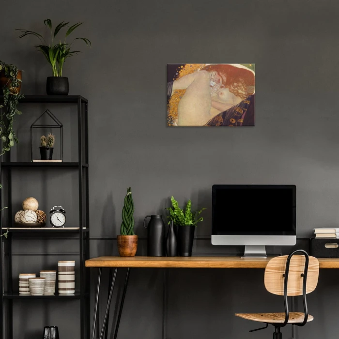 Plakat metalowy Danae plate 32 Klimt Prezent