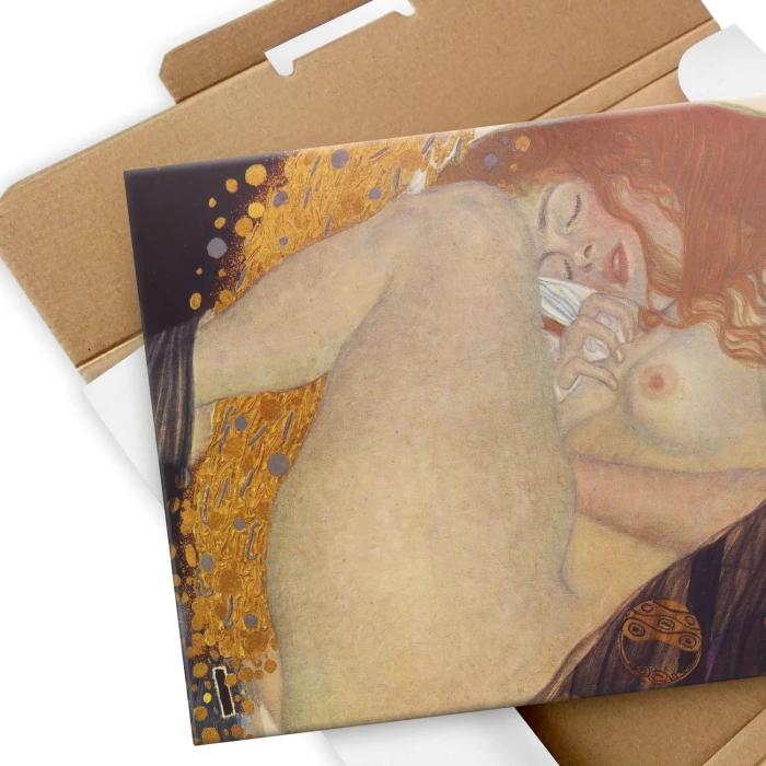 Plakat metalowy Danae plate 32 Klimt Prezent