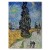 Poster metal Country road van Gogh gift