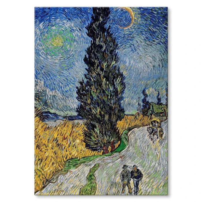 Poster metal Country road van Gogh gift