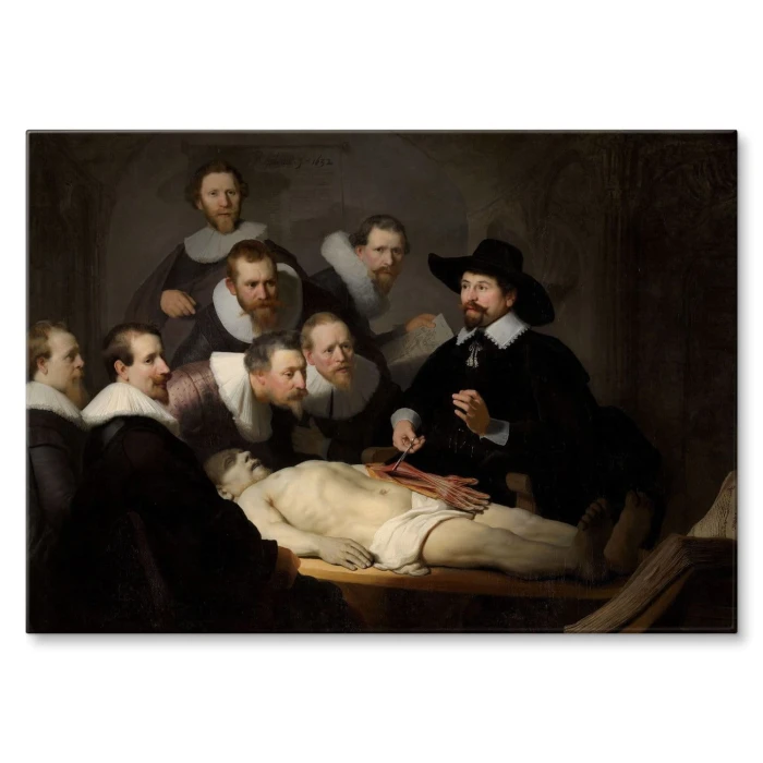 Plakat metalowy Anatomy lesson Rembrandt Prezent