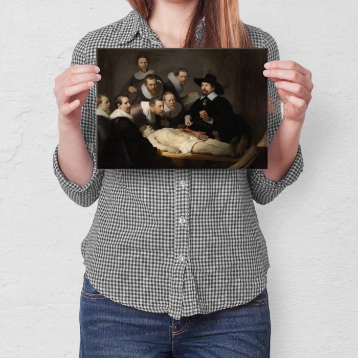 Plakat metalowy Anatomy lesson Rembrandt Prezent