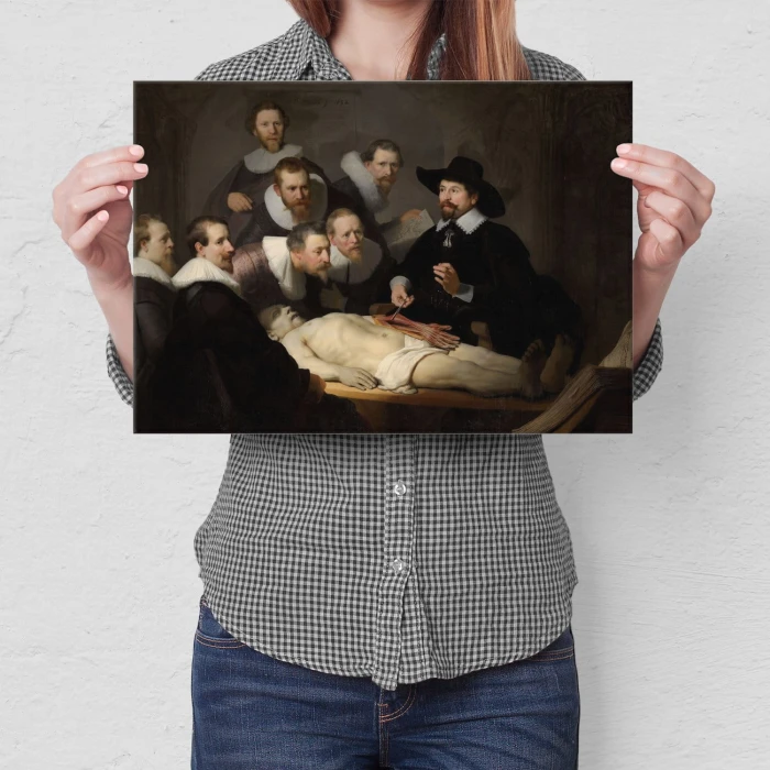 Plakat metalowy Anatomy lesson Rembrandt Prezent