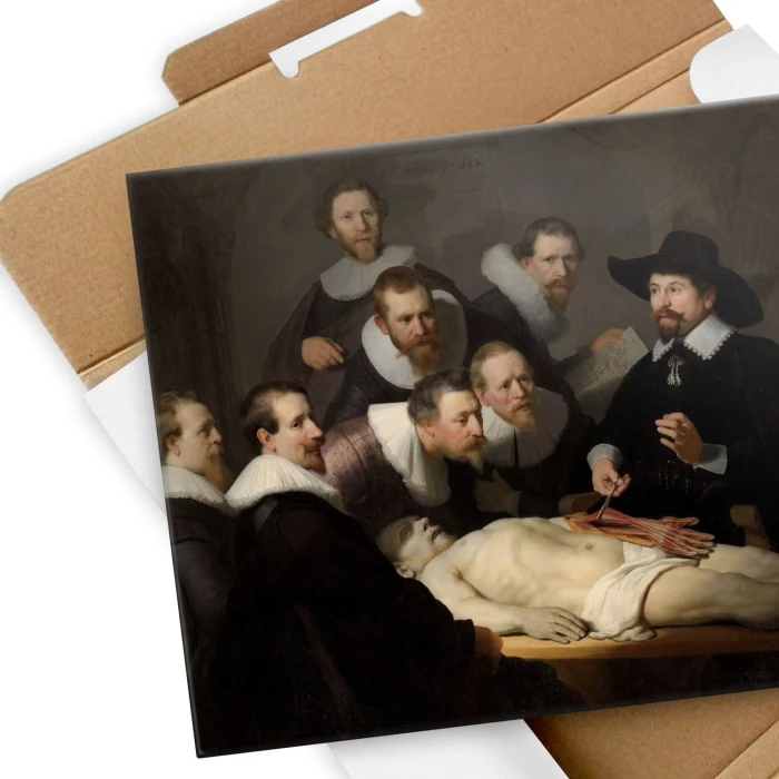 Plakat metalowy Anatomy lesson Rembrandt Prezent