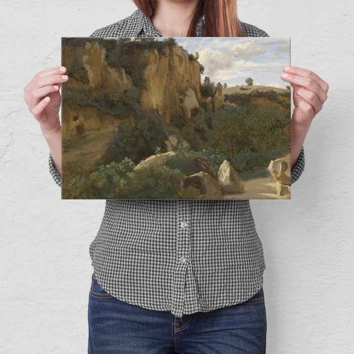 Poster metal Rocky forest Corot gift