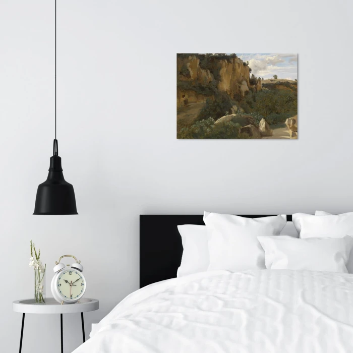 Poster metal Rocky forest Corot gift