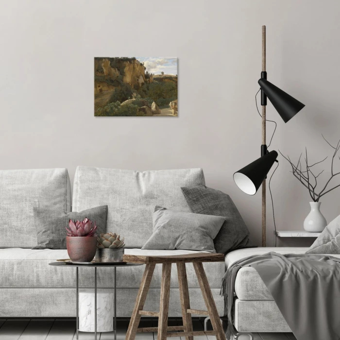Poster metal Rocky forest Corot gift