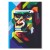 Plakat metalowy gorilla graph colour Prezent