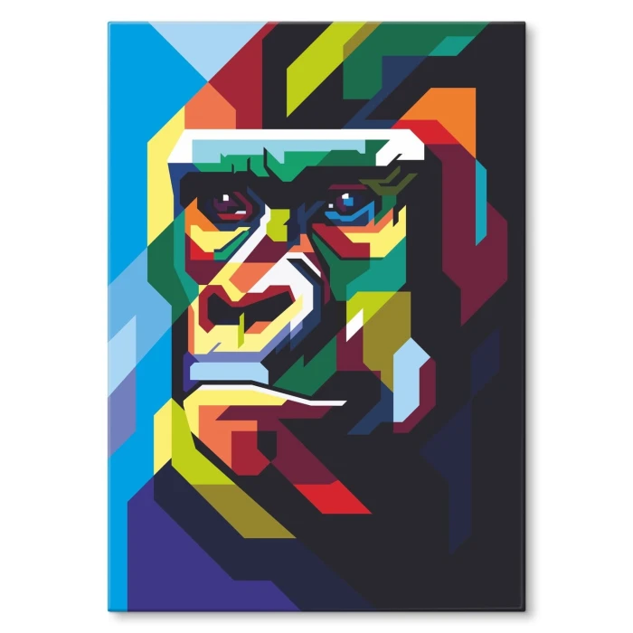 Poster metal gorilla graph colour gift
