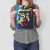 Plakat metalowy gorilla graph colour Prezent