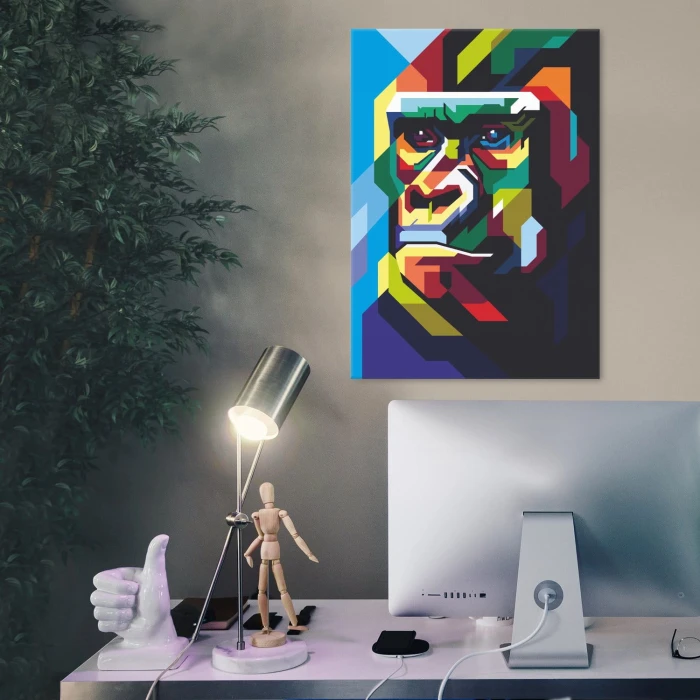 Poster metal gorilla graph colour gift