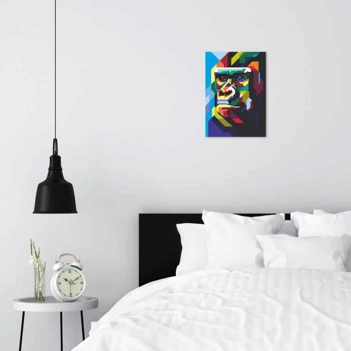 Poster metal gorilla graph colour gift