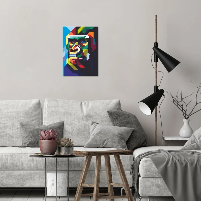 Poster metal gorilla graph colour gift