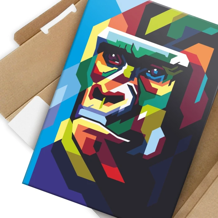 Poster metal gorilla graph colour gift