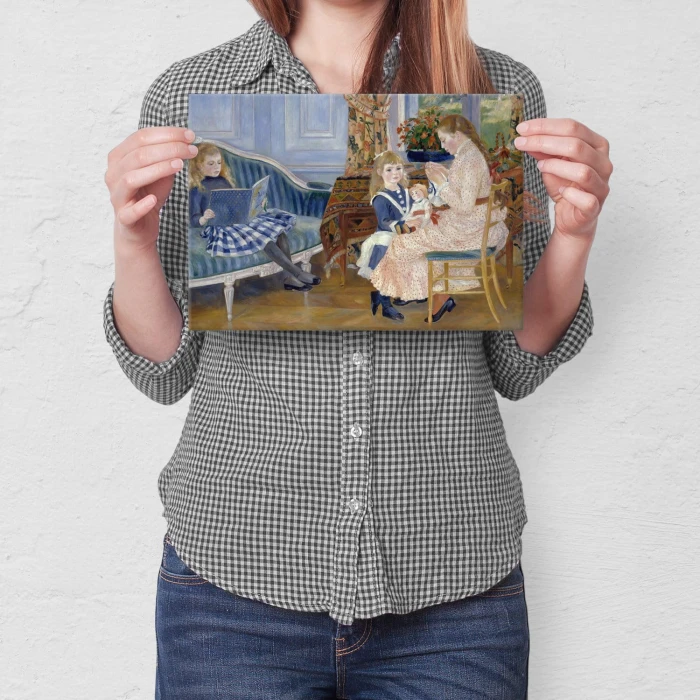 Poster metal Children Auguste Renoir gift