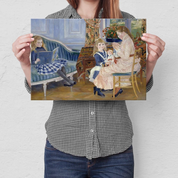 Poster metal Children Auguste Renoir gift