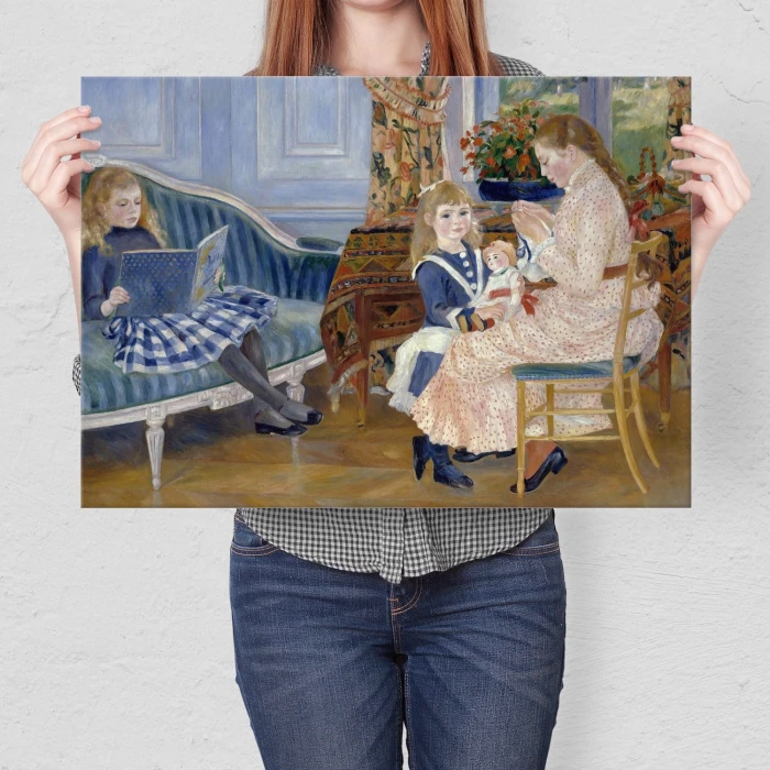 Poster metal Children Auguste Renoir gift