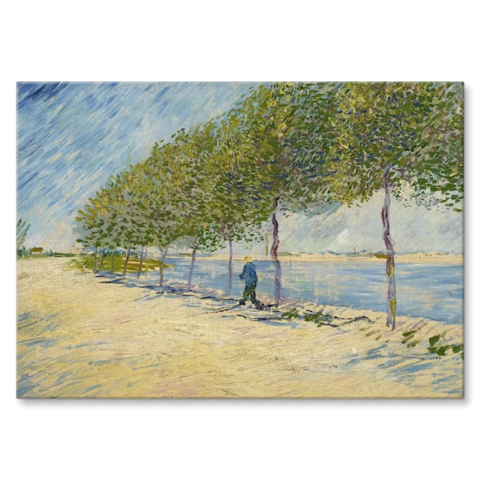 Plakat metalowy By the seine van Gogh Prezent