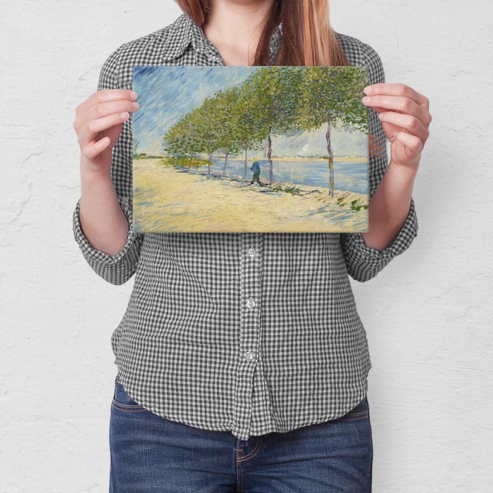 Plakat metalowy By the seine van Gogh Prezent