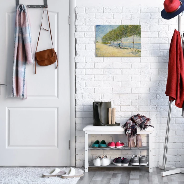 Plakat metalowy By the seine van Gogh Prezent