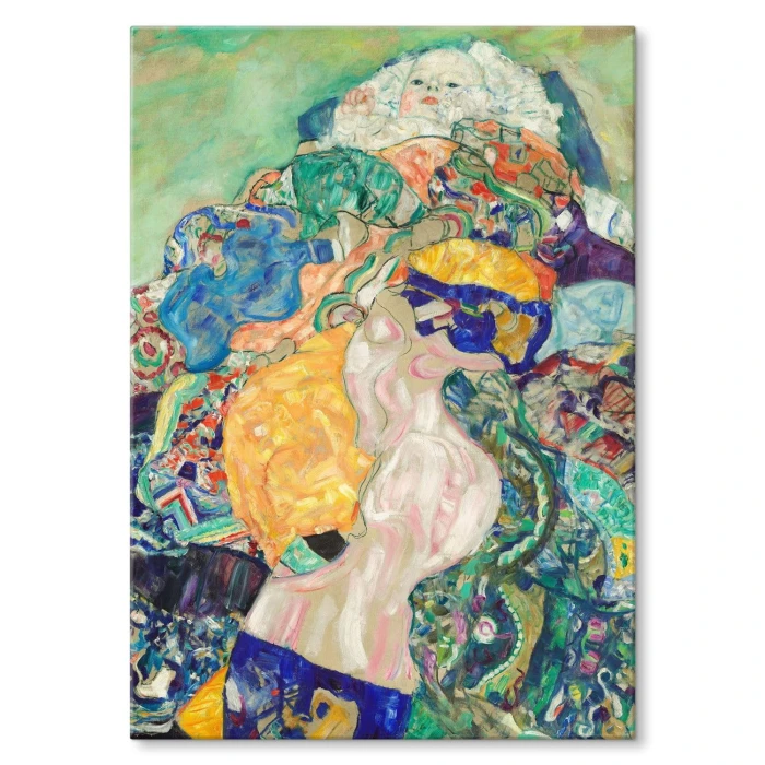 Poster metal Baby cradle Gustav Klimt gift
