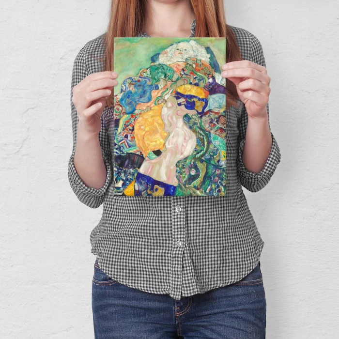 Plakat metalowy Baby cradle Gustav Klimt Prezent