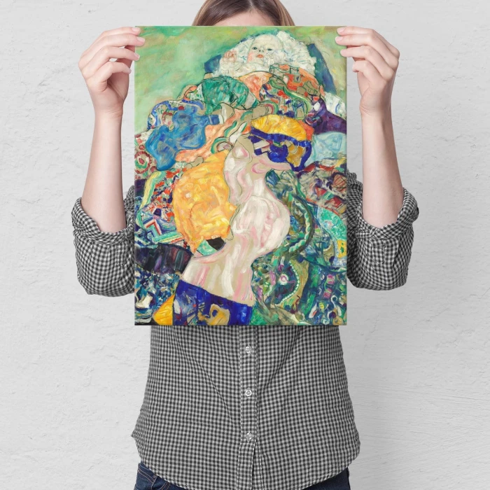 Poster metal Baby cradle Gustav Klimt gift