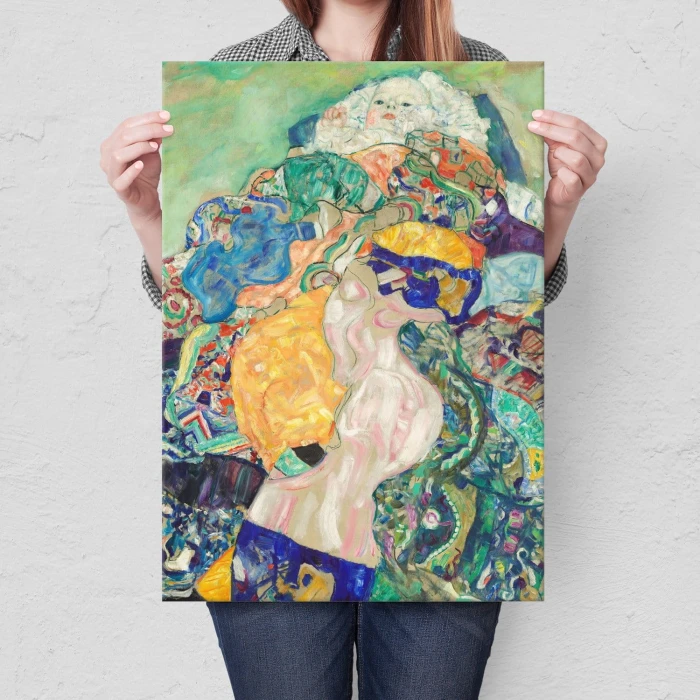 Poster metal Baby cradle Gustav Klimt gift