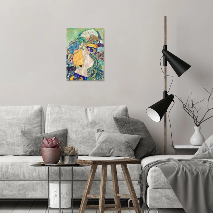 Poster metal Baby cradle Gustav Klimt gift