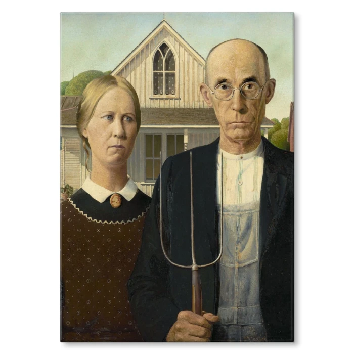 Poster metal American gothic Wood gift