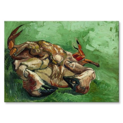 Poster metal Crab on its back van Gogh gift