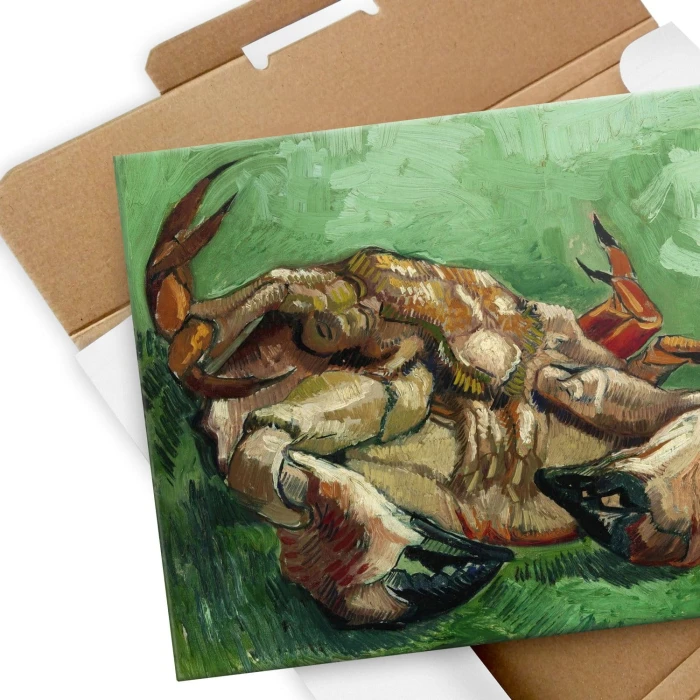 Poster metal Crab on its back van Gogh gift