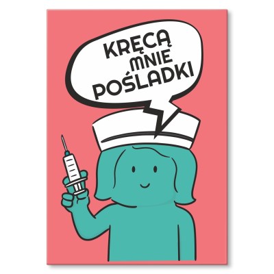 Plakat metalowy kręcą mnie pośladki Prezent