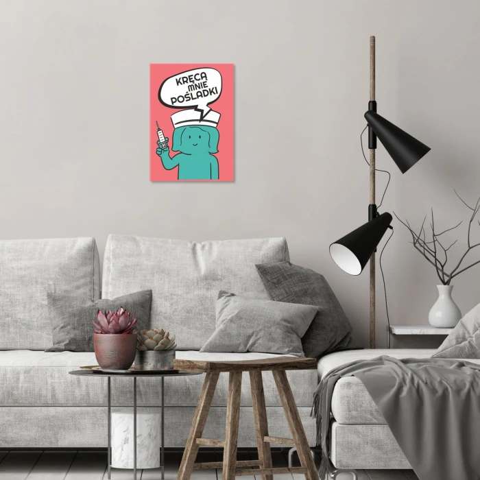 Poster metal kręcą mnie pośladki gift