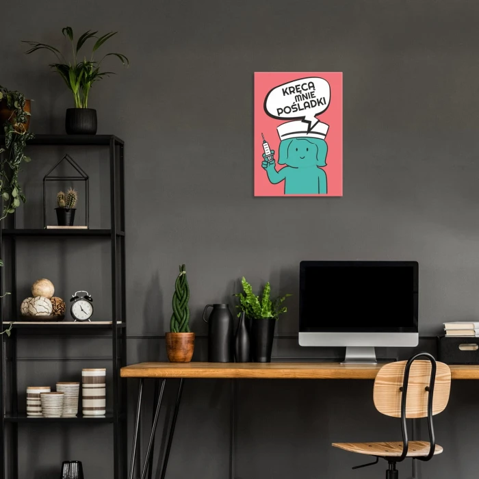 Poster metal kręcą mnie pośladki gift