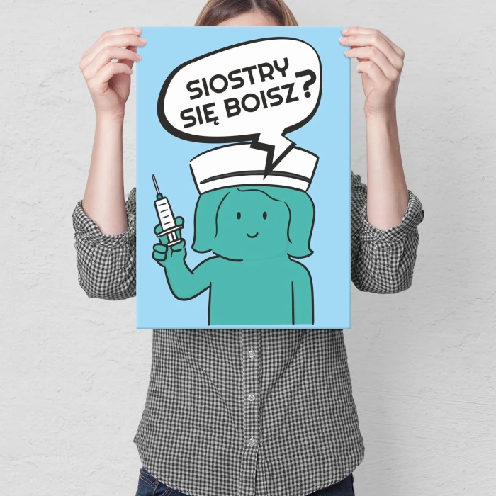 Plakat metalowy siostry się boisz Prezent