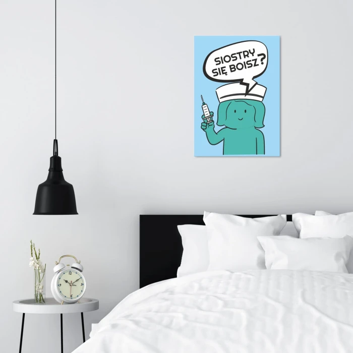 Plakat metalowy siostry się boisz Prezent