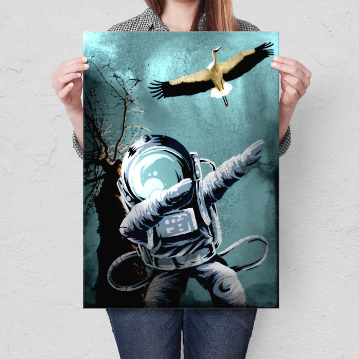 Plakat metalowy Bociuś Prezent