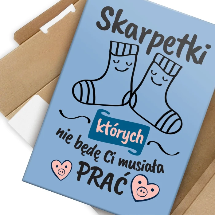 Plakat metalowy Skarpetki Prezent