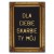 Poster metal dla ciebie skarbie gift