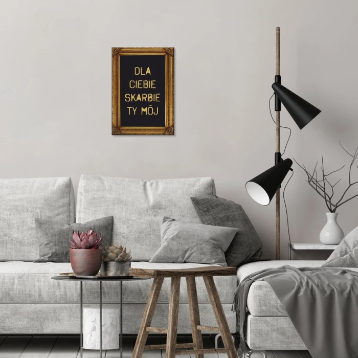 Poster metal dla ciebie skarbie gift