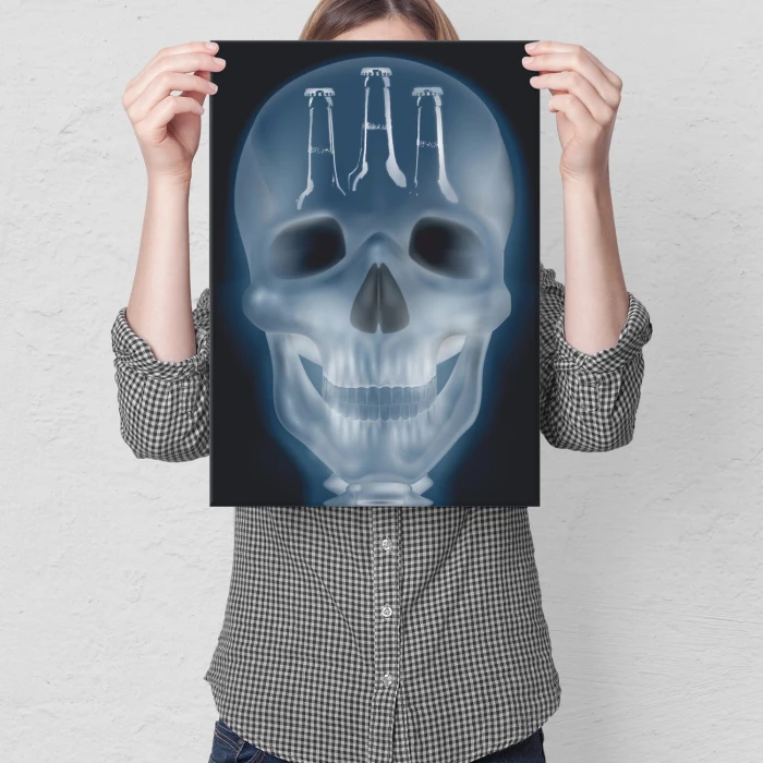 Poster metal xray beer gift