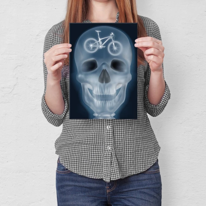 Poster metal xray bike gift