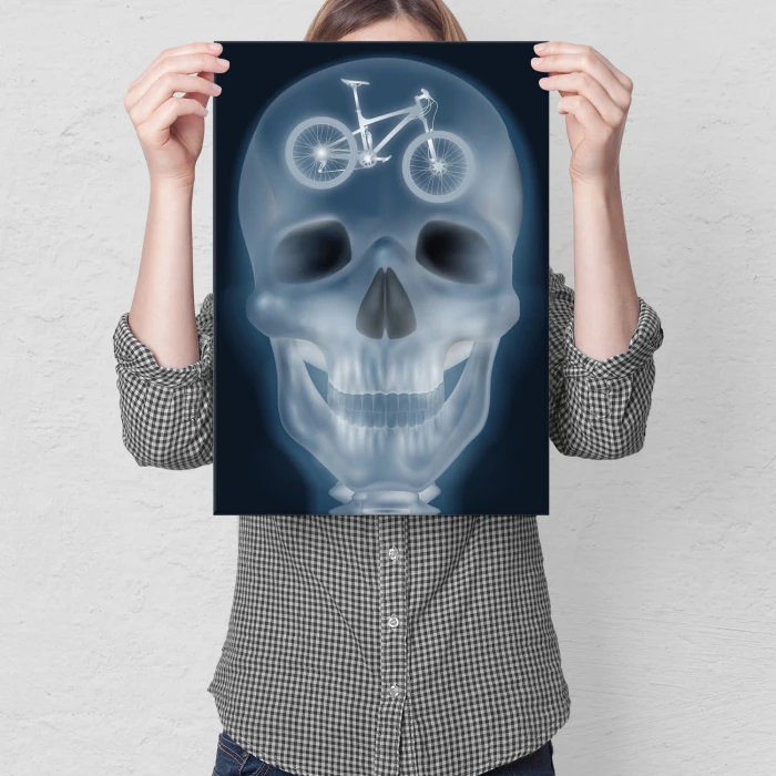 Poster metal xray bike gift