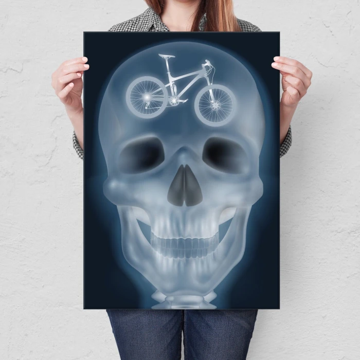 Poster metal xray bike gift