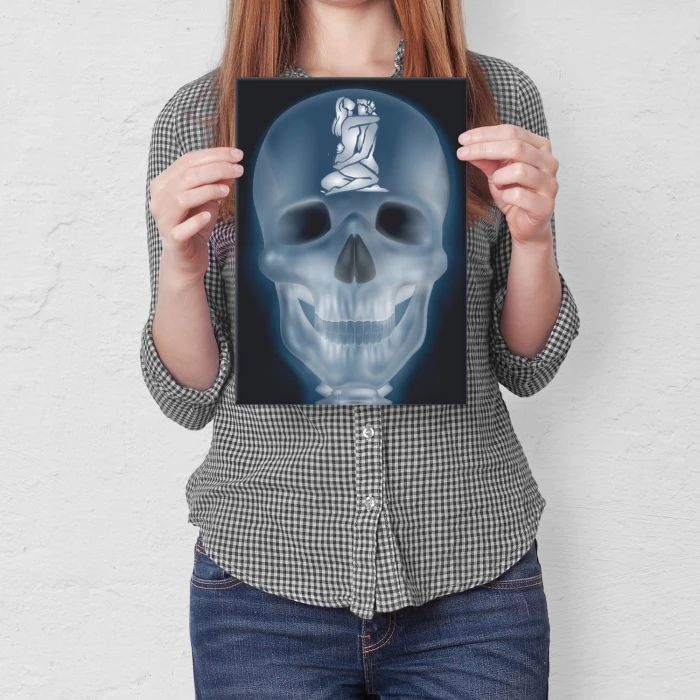 Poster metal xray love gift