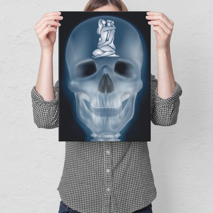Poster metal xray love gift