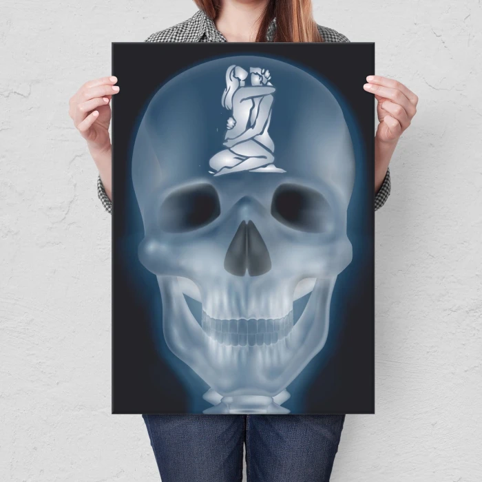 Poster metal xray love gift