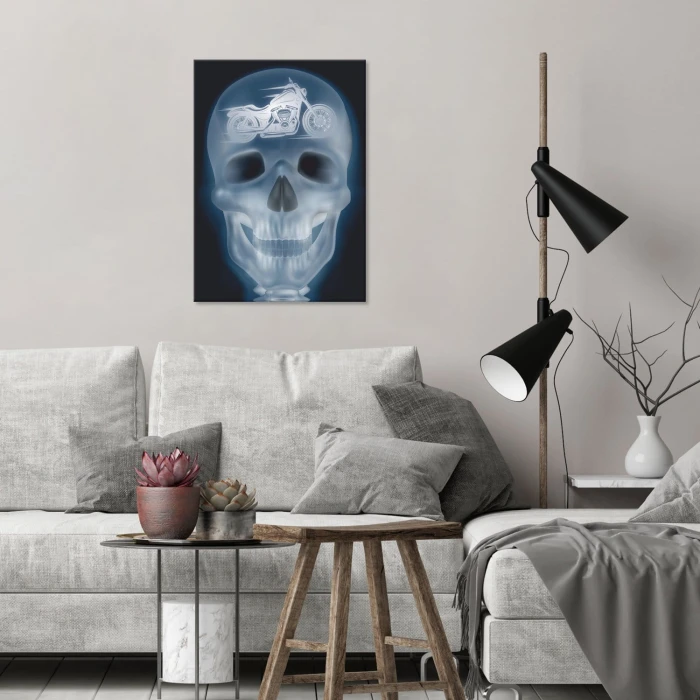 Poster metal xray motorcycle gift