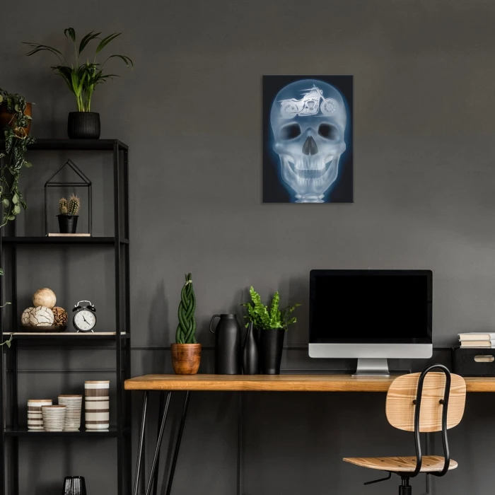 Poster metal xray motorcycle gift